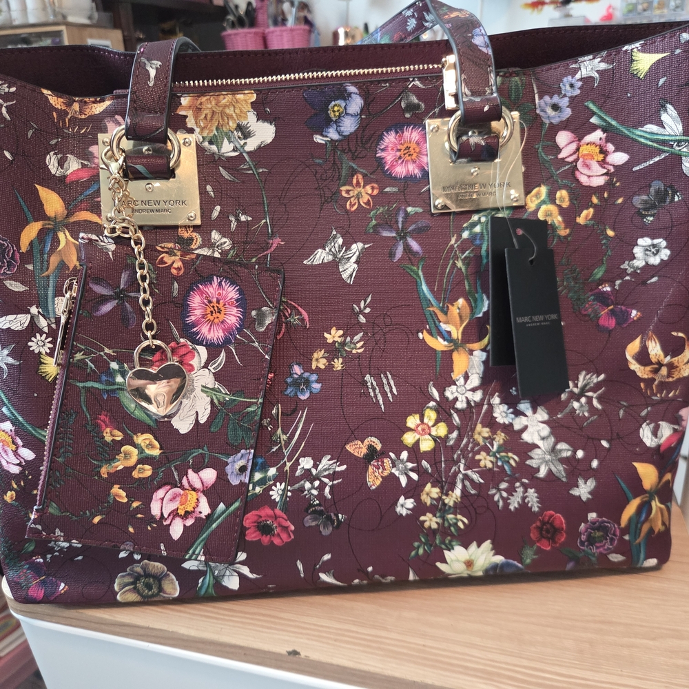 Marc New York Floral Tote - Purple